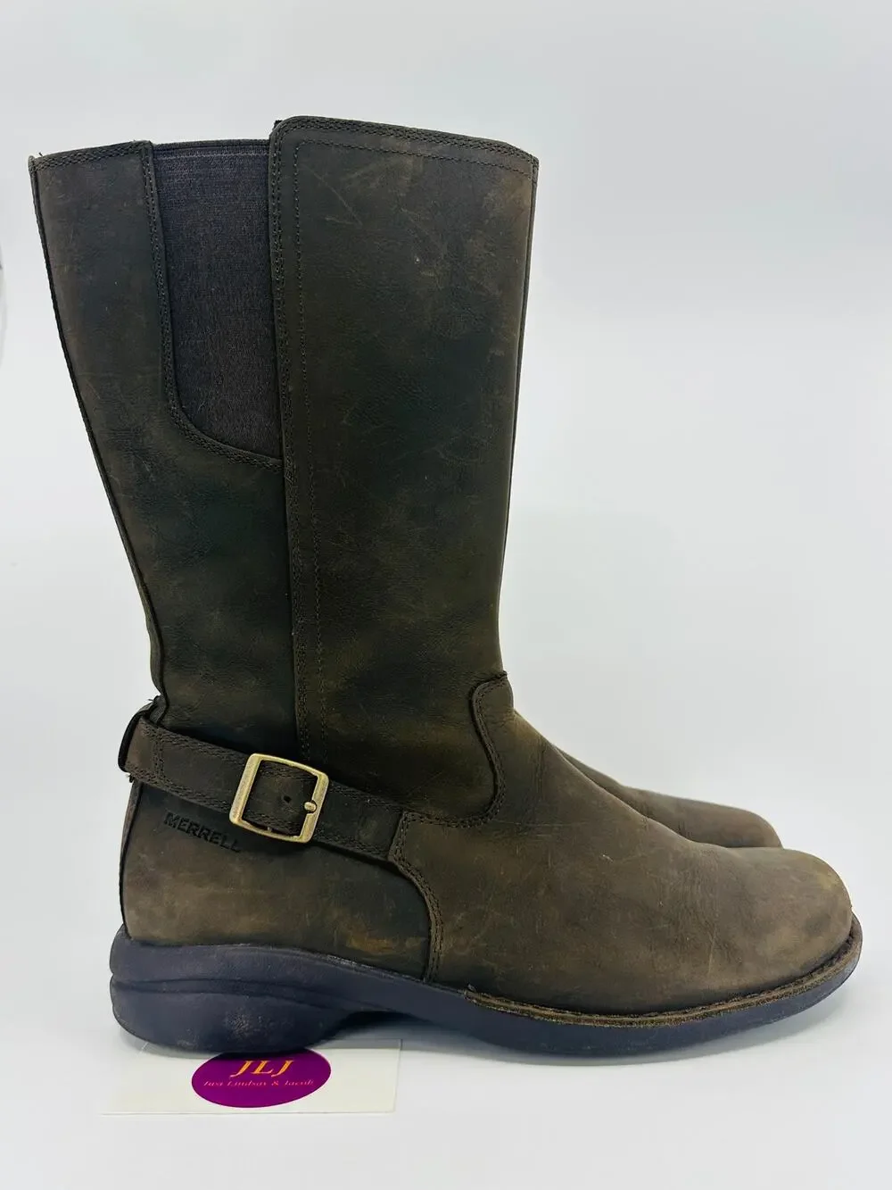 Merrell Women's Andover Peak Waterproof Leather Casual Boots J17648 Size 9.5